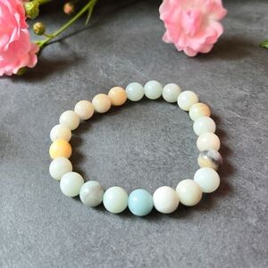 NWT Soul Charms Amazonite Beaded Bracelet